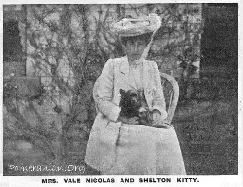 Mrs Vale Nicholas and Pomeranian Shelton Kitty