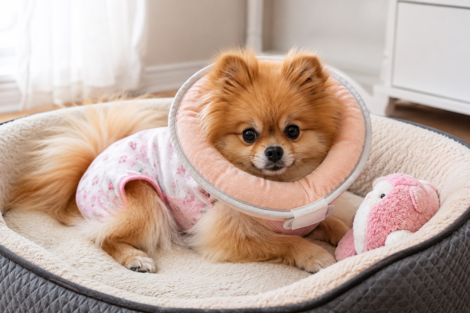 Pomeranian After Spaying