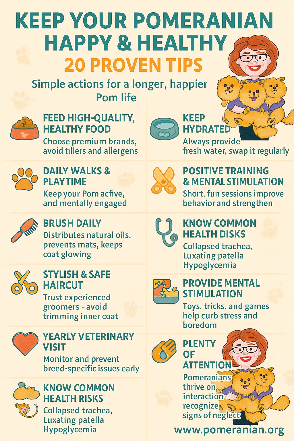 How to Make a Pomeranian Happy: 20 Important Tips