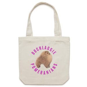 Dochlaggie Pomeranians - Canvas Tote Bag - PomWorld.Com