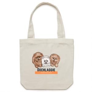 Dochlaggie Pomeranians Canvas Tote Bag - PomWorld.Com