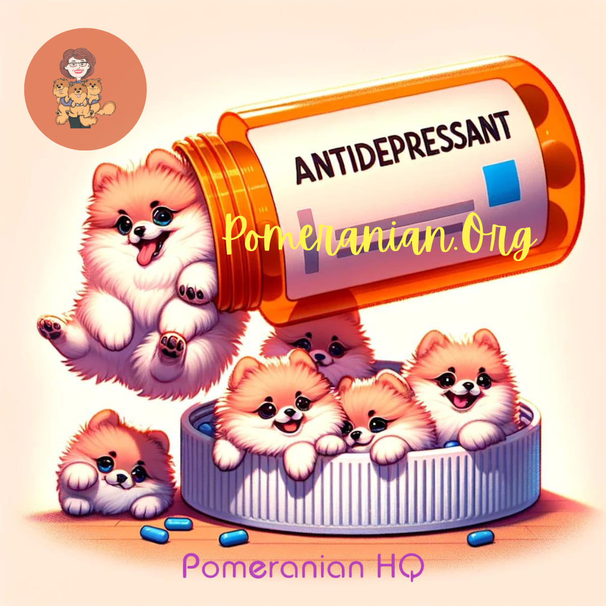 Antidepressant Pomeranians