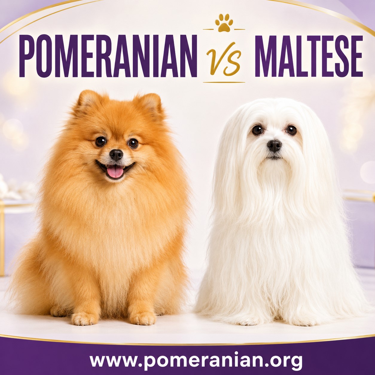 Pomeranian vs Maltese