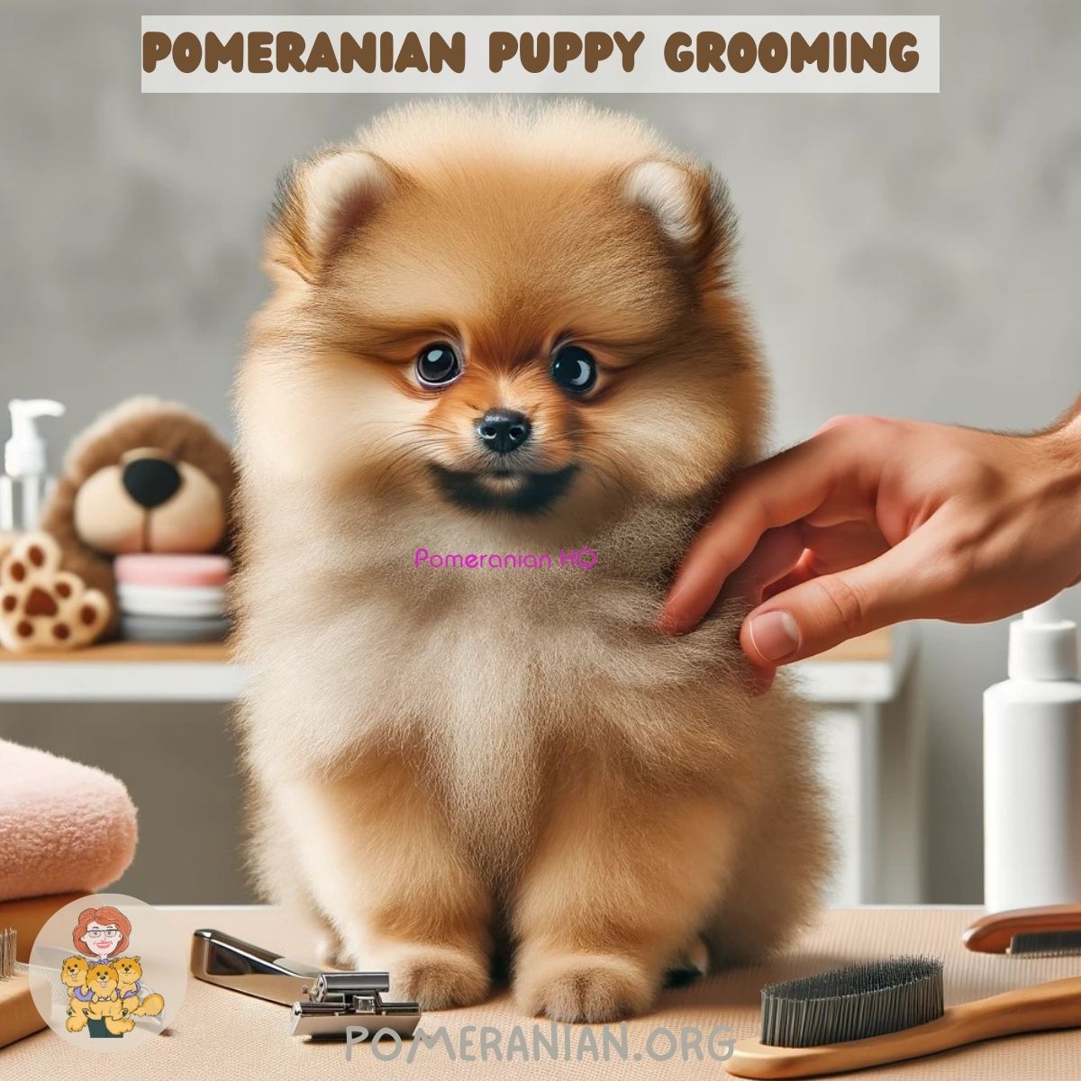 Pomeranian Puppy Grooming