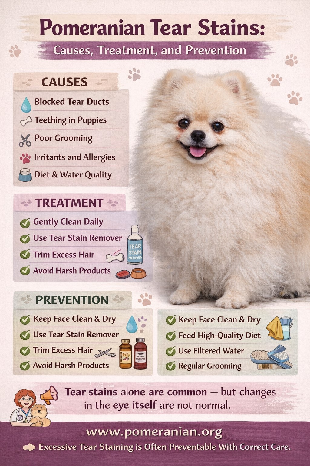 Pomeranian Tear Stains: Causes and Care