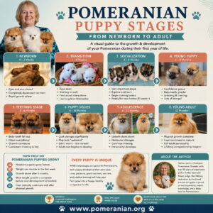 Pomeranian Puppy Stages