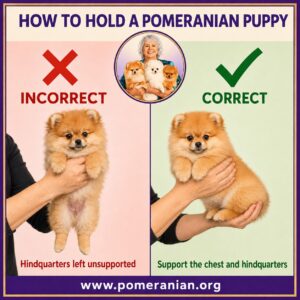 How to Pick Up and Hold a Pomeranian Safely