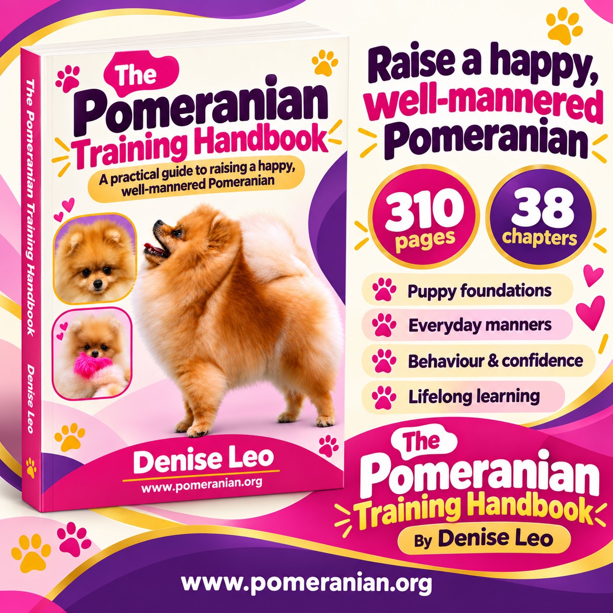 The Pomeranian Training Handbook by Denise Leo